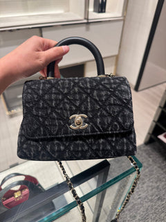 CHANEL Coco Handle Bag Quilted Denim(Mini/2 Colors) - LONDONKELLY 英國名牌代購