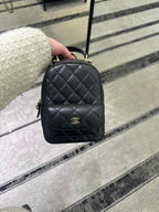 CHANEL Quilted Lambskin Mini Backpack | 香奈兒 菱格紋羊皮迷你背囊 (黑色) - LONDONKELLY 英國名牌代購