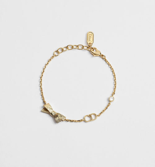 CHRISTIAN DIOR CD Bow Bracelet | 迪奧 蝴蝶結手鏈 (金色) - LONDONKELLY 英國名牌代購