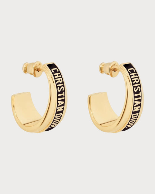 CHRISTIAN DIOR Dior Code Earrings Gold - Finish Metal | 迪奥 耳环 (多色) - LONDONKELLY 英国名牌代购
