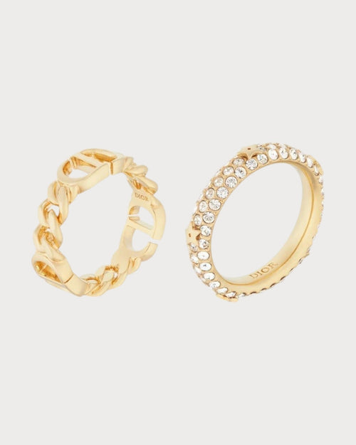 CHRISTIAN DIOR Petit CD Ring Set | 迪奥 戒指一套 (金色) - LONDONKELLY 英国名牌代购