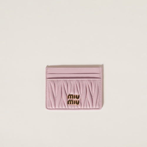 MIU MIU Matelasse Nappa Leather Card Holder | 繆繆 卡套 (多色)