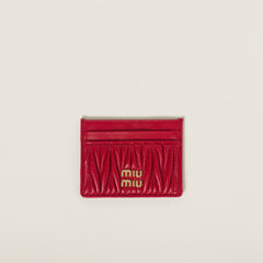 MIU MIU Matelasse Nappa Leather Card Holder | 繆繆 卡套 (多色)