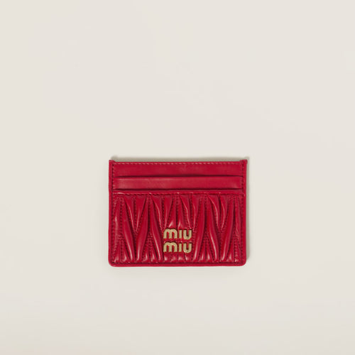 MIU MIU Matelasse Nappa Leather Card Holder | 繆繆 卡套 (多色)