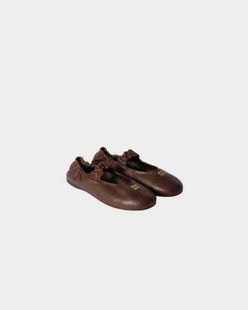 MIU MIU Ruches Nappa Leather Ballerinas | 缪缪 平底鞋 (多色)