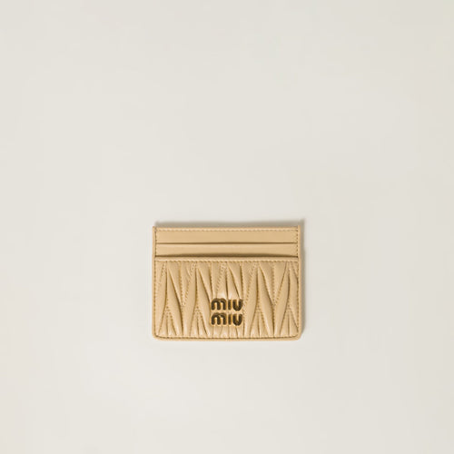 MIU MIU Matelasse Nappa Leather Card Holder | 繆繆 卡套 (多色)