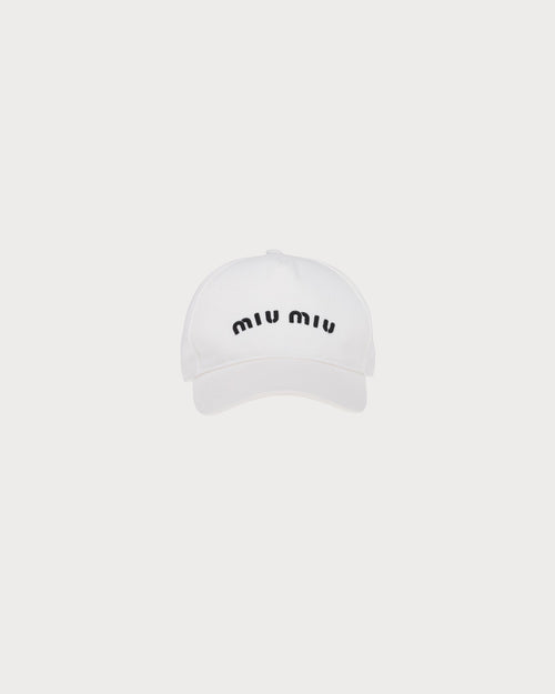 MIU MIU Drill Baseball Cap | 缪缪棒球帽(白色)