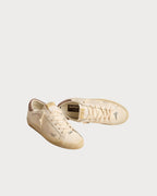 GOLDEN GOOSE Women's Super - Star in nappa leather with perforated star and suede heel tab | 黃金鵝 女款 Super - Star 採用納帕皮革,搭配鏤空星星與麂皮後跟標籤(深霧粉色) - LondonKelly 英國名牌代購