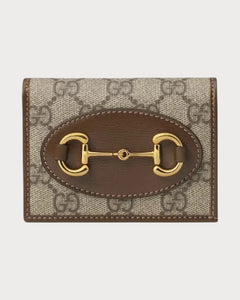 GUCCI Horsebit 1955 Card Case Wallet | 古驰 银包 (Tan)