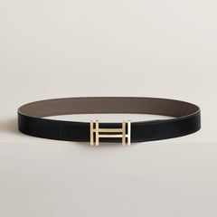HERMES Men's H Au Carre Belt Buckle & Reversible Leather Strap | 愛馬仕 男仕雙面皮帶 (32MM/ 多色)