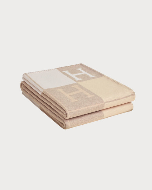 HERMES Avalon III Throw Blanket | 愛馬仕 毛毯 (米色) - LondonKelly 英國名牌代購