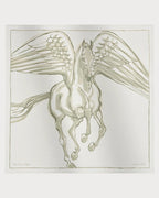 HERMES Libre Comme Pegase Scarf 90 | 爱马仕 丝巾 (白色) - LONDONKELLY 英国名牌代购