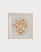 HERMES Mosaique au 24 gold square plate n°5 | 愛馬仕 方形碟 (金色) - LondonKelly 英國名牌代購