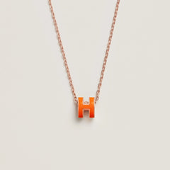 HERMES Rose Gold Mini Pop H Necklace | 愛馬仕 玫瑰金頸鏈 (多色) - LondonKelly 英國名牌代購