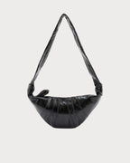 LEMAIRE Croissant Small Coated - Cotton Cross - Body Bag | 牛角包手袋 (細碼/黑色) - LondonKelly 英國名牌代購