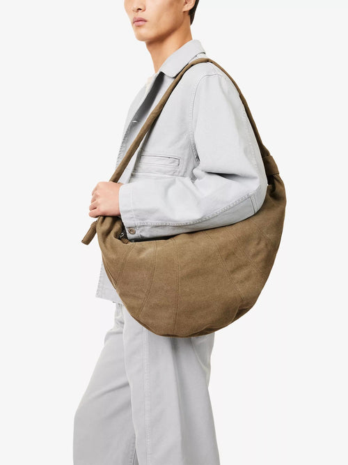 LEMAIRE Men's Croissant Large Cotton - Blend Cross - Body Bag | 男仕牛角包手袋 (大碼) - LondonKelly 英國名牌代購