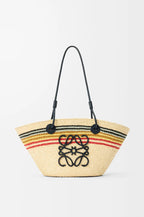 Loewe Small Anagram basket in Iraca Palm and Calfskin | 羅意威 草編袋 (啡色) - LondonKelly 英國名牌代購