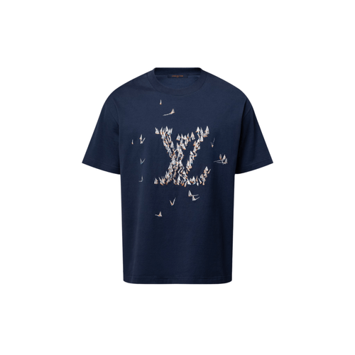 LOUIS VUITTON 1AHW60 Men's Embroidered Cotton T-Shirt | 路易威登 男仕上衣 (深藍色) - LondonKelly 英國名牌代購