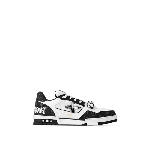 LOUIS VUITTON 1ABODA Men's LV Trainers Black | 路易威登 男仕波鞋 (黑白色)