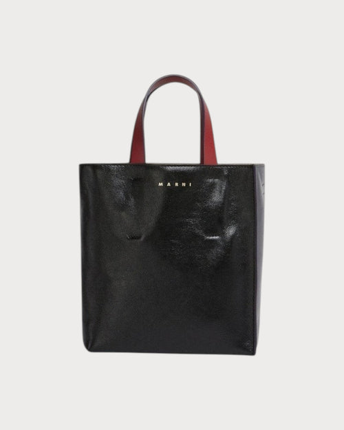 MARNI Museo Soft Mini Bag in Black and Green Leather | 瑪尼 手袋 (黑色) - LondonKelly 英國名牌代購