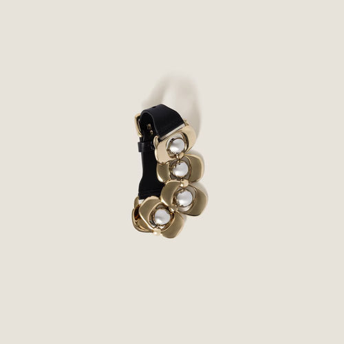 MIU MIU Leather and Metal Bracelet | 繆繆 手帶 (黑色) - LondonKelly 英國名牌代購