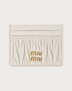 MIU MIU Matelasse Nappa Leather Card Holder | 缪缪 卡套 (多色) - LONDONKELLY 英国名牌代购