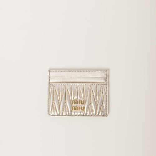 MIU MIU Matelasse Nappa Leather Card Holder | 繆繆 卡套 (多色) - LondonKelly 英國名牌代購