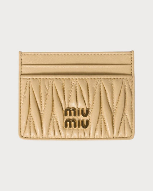 MIU MIU Matelasse Nappa Leather Card Holder | 缪缪 卡套 (多色) - LONDONKELLY 英国名牌代购