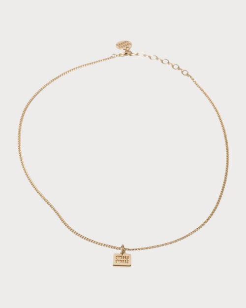 MIU MIU Metal Necklace | 缪缪 颈链 (金色) - LONDONKELLY 英国名牌代购