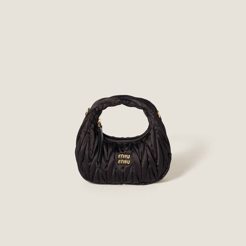 MIU MIU Wander Matelasse Silk Mini - Bag | 繆繆 迷你袋 (黑色) - LondonKelly 英國名牌代購