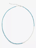 MONICA VINADER Mini Nugget Sterling - Silver and Turquoise Beaded Necklace | 頸鏈 (藍色) - LondonKelly 英國名牌代購