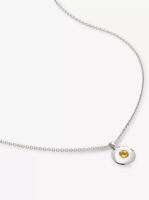 MONICA VINADER November Birthstone Sterling - Silver Necklace | 颈链 (银色) - LondonKelly 英国名牌代购