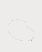 MONICA VINADER Solitaire Pear Sterling - Silver and 0.06ct Lab - Grown Diamond Necklace | 頸鏈 (銀色) - LondonKelly 英國名牌代購
