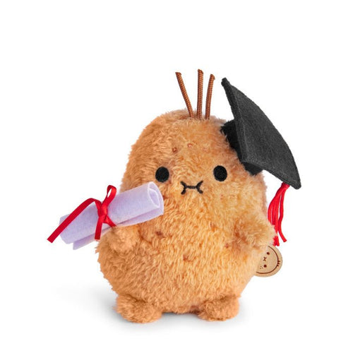 NOODOLL Graduation Ricespud Mini Sitting Plush Toy | 畢業版米薯公仔 (啡色) - LondonKelly 英國名牌代購