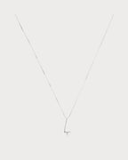 PERSEE White Gold and Diamond Alphabet L Necklace | 白金鑽石字母項鍊 (白金) - LondonKelly 英國名牌代購