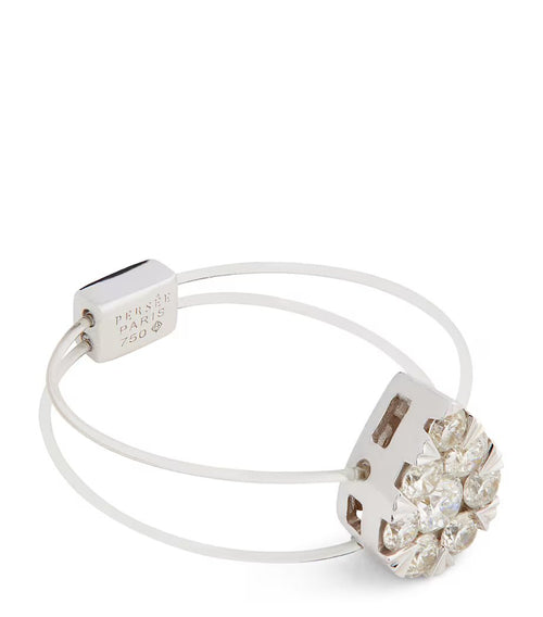 PERSEE White Gold and Diamond Floating Ring | 白金鑽石懸浮戒指 (白金) - LondonKelly 英國名牌代購