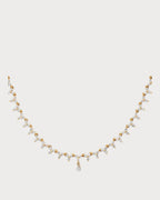 PERSEE Yellow Gold and Diamond Triangle Tennis Necklace | 黄金钻石三角网球项链 (黄金) - LondonKelly 英国名牌代购