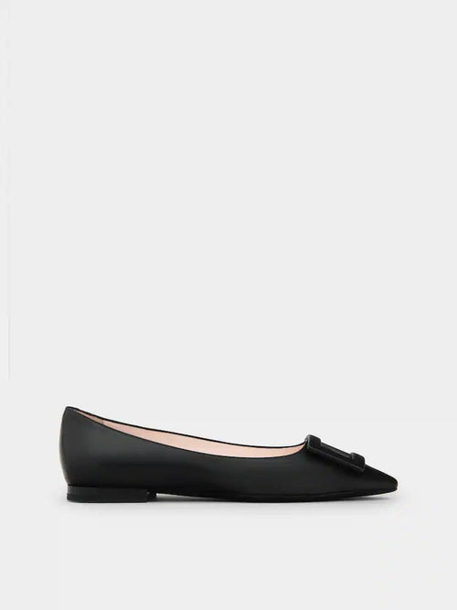 ROGER VIVIER Gommettine Ballerinas in Leather | RV 皮革芭蕾平底鞋 (多色) - LondonKelly 英國名牌代購