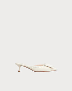 ROGER VIVIER Viv' in The City Mules in Suede | RV 麂皮穆勒鞋 (多色) - LondonKelly 英國名牌代購