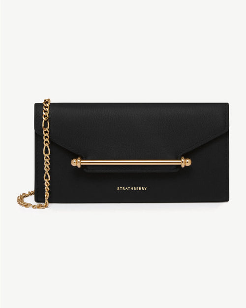 STRATHBERRY Multrees Chain Leather Wallet | 銀包連鏈帶 (黑色) - LONDONKELLY 英國名牌代購