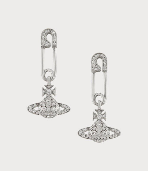 VIVIENNE WESTWOOD Lucrece Earrings | 西太后 耳環 (銀色) - LONDONKELLY 英國名牌代購