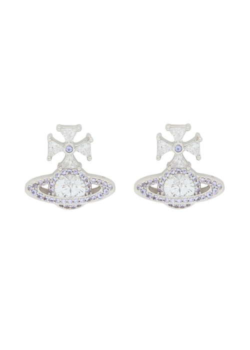 VIVIENNE WESTWOOD Mila Orb Pave Stud Earrings | 西太后 耳环 (多色) - LondonKelly 英国名牌代购