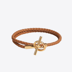 HERMES Double Tour Bracelet | 愛馬仕 手鐲 (Gold)