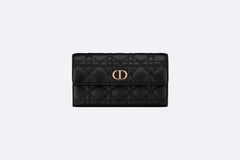 CHRISTIAN DIOR Caro Wallet | 迪奧 長銀包 (Black)