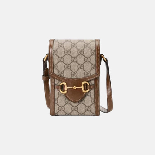 GUCCI Horsebit 1955 Mini Bag | 古馳 電話袋 (Tan)