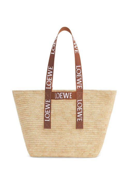 LOEWE Raiffa Fold Shopper | 羅意威 草編手提袋 (啡色)
