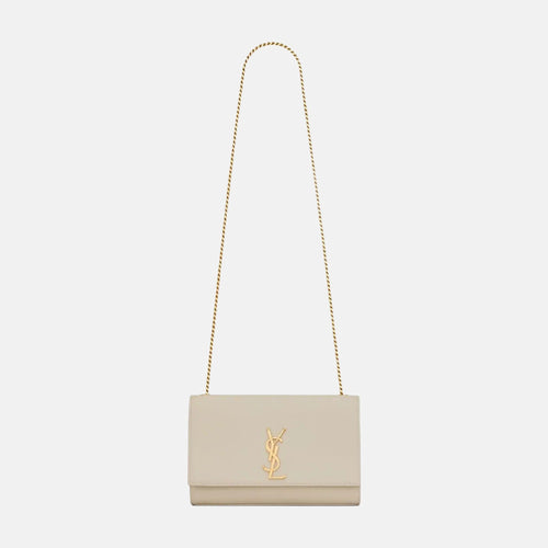YSL SAINT LAURENT Kate Medium Chain Bag | 聖羅蘭 手袋 (White)