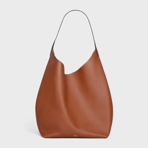 CELINE Large Hobo in Supple Natural Calfskin | 赛琳 腋下包 (大码/棕色)