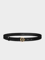 CHRISTIAN DIOR 30 Montaigne Circled Belt(25MM/Black)