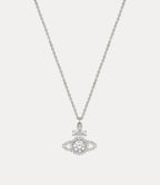 VIVIENNE WESTWOOD Valentina Orb Pendant Necklace | Queen Mother Necklace (Silver) 